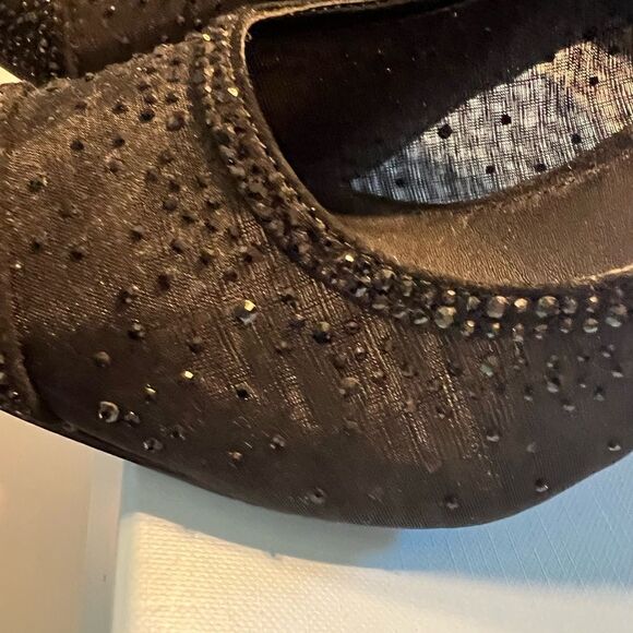 Antonio Melani Marina Black Rhinestone Heels - Picture 9 of 15